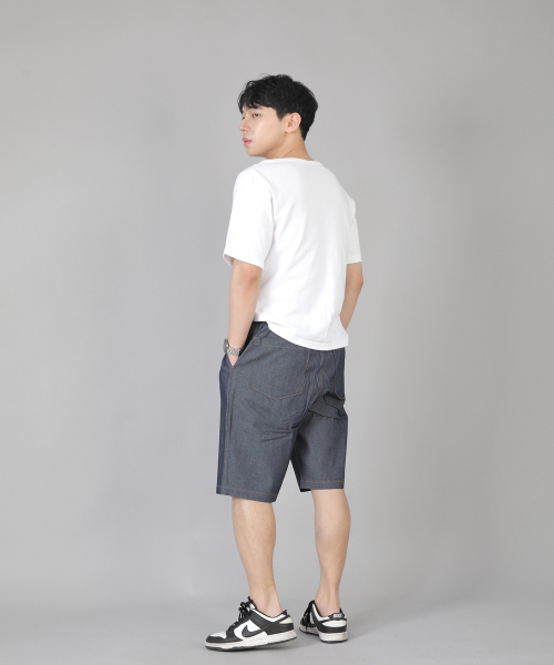 SAINTCREW(セントクルー)の「ピンタックショーツ EPS-350 ライトインディゴデニム(その他パンツ・メンズ・その他・MEDIUM/LARGE/X-LARGE)」の4枚目の写真