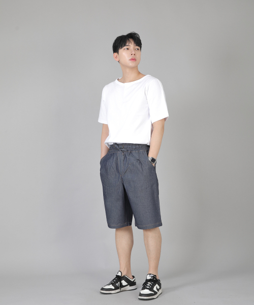 SAINTCREW(セントクルー)の「ピンタックショーツ EPS-350 ライトインディゴデニム(その他パンツ・メンズ・その他・MEDIUM/LARGE/X-LARGE)」の6枚目の写真