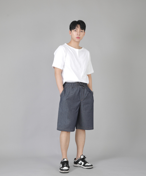 SAINTCREW(セントクルー)の「ピンタックショーツ EPS-350 ライトインディゴデニム(その他パンツ・メンズ・その他・MEDIUM/LARGE/X-LARGE)」の7枚目の写真