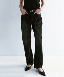 m.m.m（ムー）の「ハイライズ11部デニム_ブラック（デニムパンツ）」