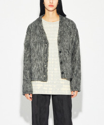 TONSIL（トンスル）の「ヘアリーウールカーディガンブラック（カーディガン/ボレロ）」