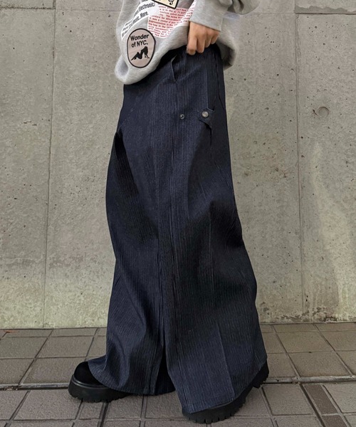 sedacle(セダクル)の「サイドタブヒッコリーデニム(デニムパンツ・メンズ・インディゴブルー/ブルー系その他・MEDIUM/LARGE/SMALL)」の2枚目の写真