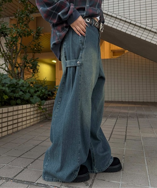 sedacle(セダクル)の「サイドタブヒッコリーデニム(デニムパンツ・メンズ・インディゴブルー/ブルー系その他・MEDIUM/LARGE/SMALL)」の8枚目の写真