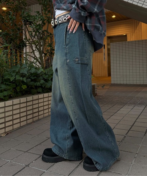 sedacle(セダクル)の「サイドタブヒッコリーデニム(デニムパンツ・メンズ・インディゴブルー/ブルー系その他・MEDIUM/LARGE/SMALL)」の5枚目の写真