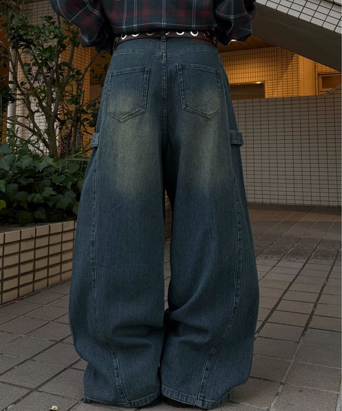 sedacle(セダクル)の「サイドタブヒッコリーデニム(デニムパンツ・メンズ・インディゴブルー/ブルー系その他・MEDIUM/LARGE/SMALL)」の6枚目の写真