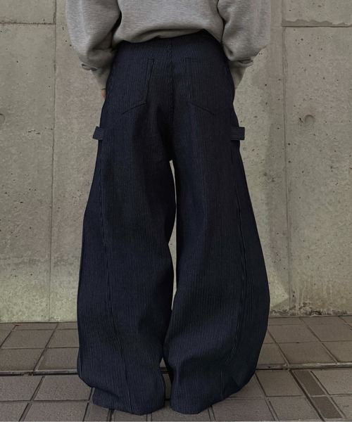 sedacle(セダクル)の「サイドタブヒッコリーデニム(デニムパンツ・メンズ・インディゴブルー/ブルー系その他・MEDIUM/LARGE/SMALL)」の3枚目の写真