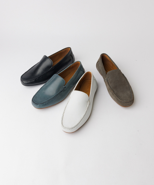 alfredoBANNISTER（アルフレッドバニスター）の「【26S/S】ドライビングシューズ（スリッポン・メンズ・ブルー/ブラック/ライトグレー/ホワイト・42/41/40/39/45/44/43）」の5枚目の写真