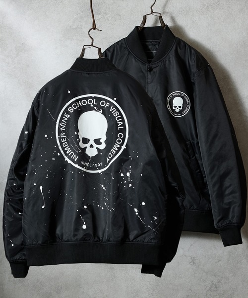 NUMBER (N)INE スタジャン NUMBER (N)INE（ナンバーナイン） スタジャン RAGLAN SLEEVE ZIPPER