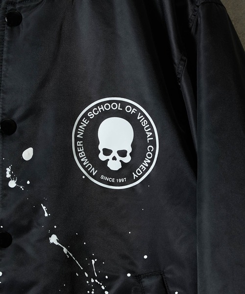HAND PAINTED NYLON PRINTED STADIUM JACKET / ハンドペイント