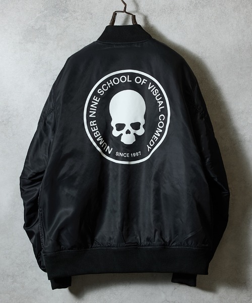 NUMBER (N)INE（ナンバーナイン）の「HAND PAINTED NYLON PRINTED STADIUM JACKET / ハンドペイント ナイロン プリント スタジャン（スタジャン・メンズ・ブラック系5/ブラック系6/ブラック系2/ブラック系4/ブラック系3/ブラック系1・3/2）」の8枚目の写真