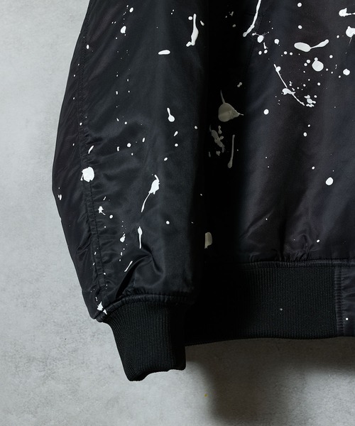NUMBER (N)INE（ナンバーナイン）の「HAND PAINTED NYLON PRINTED STADIUM JACKET / ハンドペイント ナイロン プリント スタジャン（スタジャン・メンズ・ブラック系5/ブラック系6/ブラック系2/ブラック系4/ブラック系3/ブラック系1・3/2）」の12枚目の写真