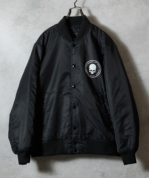 NUMBER (N)INE（ナンバーナイン）の「HAND PAINTED NYLON PRINTED STADIUM JACKET / ハンドペイント ナイロン プリント スタジャン（スタジャン・メンズ・ブラック系5/ブラック系6/ブラック系2/ブラック系4/ブラック系3/ブラック系1・3/2）」の15枚目の写真