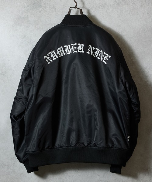 HAND PAINTED NYLON PRINTED STADIUM JACKET / ハンドペイント