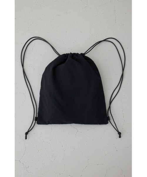 AZUL by moussy（アズールバイマウジー）の「アップリケナップサック（バックパック/リュック・メンズ・ブラック/ベージュ系その他・FREE）」の5枚目の写真