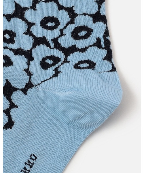 marimekko（マリメッコ）の「Linjaus Pikkuinen Unikko /  Socks（ソックス/靴下・レディース・ホワイト/ライトブルー/レッド・37/40/34）」の7枚目の写真