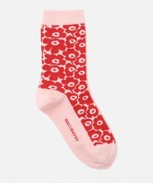 marimekko（マリメッコ）の「Linjaus Pikkuinen Unikko /  Socks（ソックス/靴下・レディース・ホワイト/ライトブルー/レッド・37/40/34）」の14枚目の写真