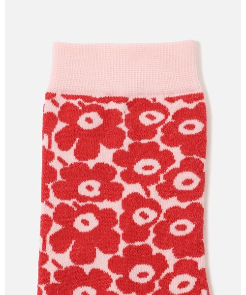 marimekko（マリメッコ）の「Linjaus Pikkuinen Unikko /  Socks（ソックス/靴下・レディース・ホワイト/ライトブルー/レッド・37/40/34）」の15枚目の写真