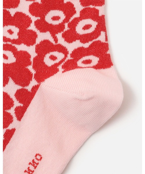 marimekko（マリメッコ）の「Linjaus Pikkuinen Unikko /  Socks（ソックス/靴下・レディース・ホワイト/ライトブルー/レッド・37/40/34）」の9枚目の写真