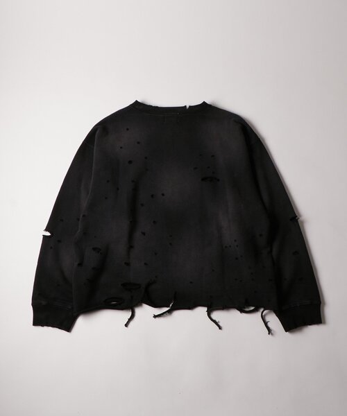 WHO'S WHO gallery（フーズフーギャラリー）の「【FromVintage】ダメージスウェット（スウェット・メンズ・ライトグレー/レッド/ブラック・FREE）」の17枚目の写真