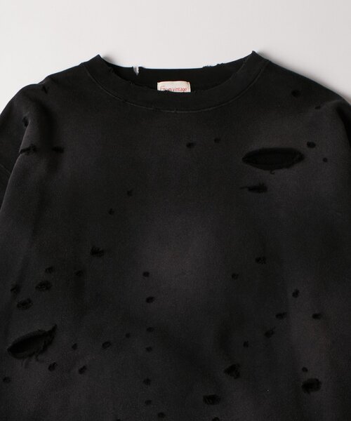 WHO'S WHO gallery（フーズフーギャラリー）の「【FromVintage】ダメージスウェット（スウェット・メンズ・ライトグレー/レッド/ブラック・FREE）」の18枚目の写真