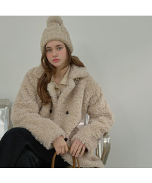 SLOWLOLLI(�X���[���[��)��Moi shearing mustang coat - Beige(�_�b�t���R�[�g)