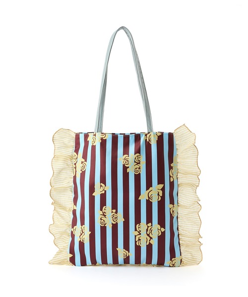 Casselini（キャセリーニ）の「Casselini(キャセリーニ)花柄プリントトート（トートバッグ・レディース・グリーン/ブラック/ブルー・FREE）」の22枚目の写真