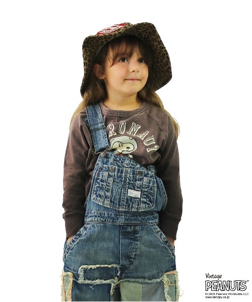 DENIM DUNGAREE（デニムダンガリー）の「Vintage Cotton Jersey SNOOPY ASTRONAUT Tee（Tシャツ/カットソー・キッズ・ブラック・145）」の3枚目の写真