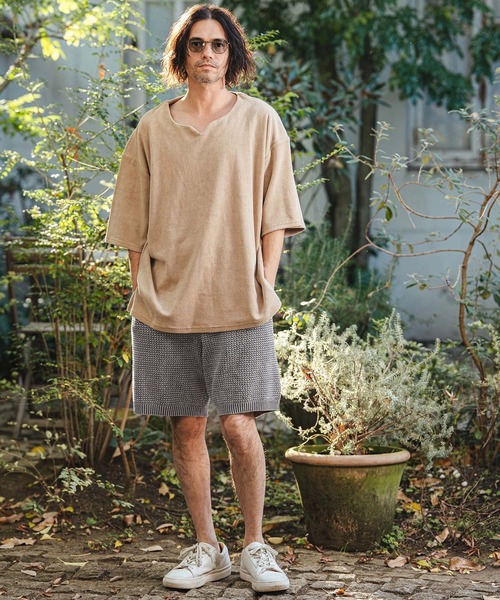 CAMBIO(カンビオ)の「mp14465- Waffle Pigment Knit Shorts ワッフルピグメントニットショートパンツ(CMP-261-003)(その他パンツ・メンズ・ネイビー/グレー/ブラック・L/M/S)」の10枚目の写真