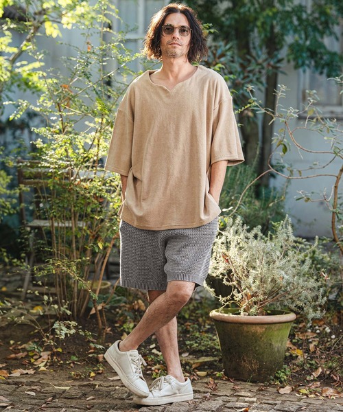CAMBIO(カンビオ)の「mp14465- Waffle Pigment Knit Shorts ワッフルピグメントニットショートパンツ(CMP-261-003)(その他パンツ・メンズ・ネイビー/グレー/ブラック・L/M/S)」の11枚目の写真