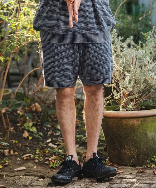 CAMBIO(カンビオ)の「mp14465- Waffle Pigment Knit Shorts ワッフルピグメントニットショートパンツ(CMP-261-003)(その他パンツ・メンズ・ネイビー/グレー/ブラック・L/M/S)」の13枚目の写真