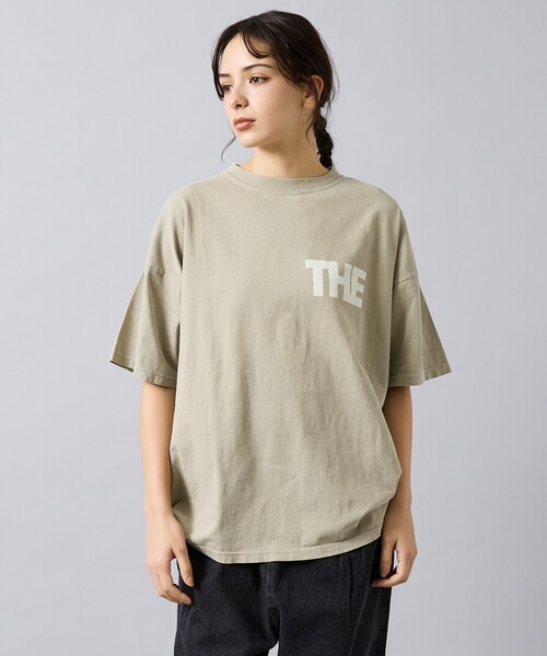 REMI RELIEF（レミレリーフ）の「【REMI RELIEF / レミ レリーフ】  HARD SP加工 20/- 天竺 BIGサイズ Tシャツ（THE・バックプリント）RN30389154／ユニセックス（Tシャツ/カットソー・メンズ・スモークピンク/ベージュ/ブラック/オフホワイト・L/M/XL）」の3枚目の写真