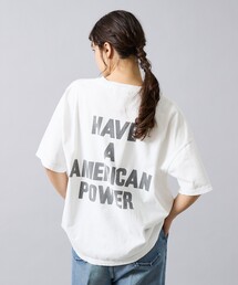 REMI RELIEF | 【REMI RELIEF / レミ レリーフ】  HARD SP加工 20/- 天竺 BIGサイズ Tシャツ（THE・バックプリント）RN30389154／ユニセックス(Tシャツ/カットソー)