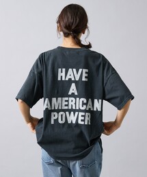 REMI RELIEF | 【REMI RELIEF / レミ レリーフ】  HARD SP加工 20/- 天竺 BIGサイズ Tシャツ（THE・バックプリント）RN30389154／ユニセックス(Tシャツ/カットソー)