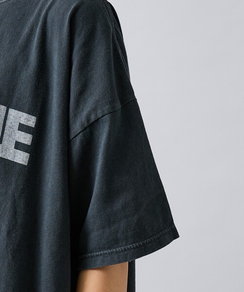 REMI RELIEF（レミレリーフ）の「【REMI RELIEF / レミ レリーフ】  HARD SP加工 20/- 天竺 BIGサイズ Tシャツ（THE・バックプリント）RN30389154／ユニセックス（Tシャツ/カットソー・メンズ・スモークピンク/ベージュ/ブラック/オフホワイト・L/M/XL）」の22枚目の写真