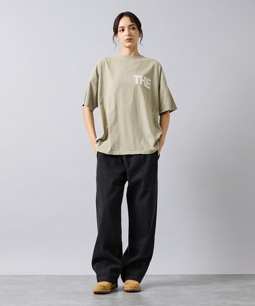 REMI RELIEF（レミレリーフ）の「【REMI RELIEF / レミ レリーフ】  HARD SP加工 20/- 天竺 BIGサイズ Tシャツ（THE・バックプリント）RN30389154／ユニセックス（Tシャツ/カットソー・メンズ・スモークピンク/ベージュ/ブラック/オフホワイト・L/M/XL）」の19枚目の写真