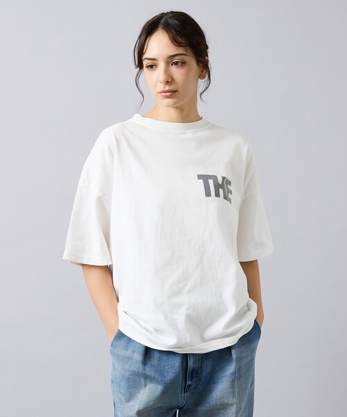REMI RELIEF（レミレリーフ）の「【REMI RELIEF / レミ レリーフ】  HARD SP加工 20/- 天竺 BIGサイズ Tシャツ（THE・バックプリント）RN30389154／ユニセックス（Tシャツ/カットソー・メンズ・スモークピンク/ベージュ/ブラック/オフホワイト・L/M/XL）」の8枚目の写真