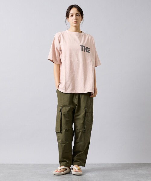 REMI RELIEF（レミレリーフ）の「【REMI RELIEF / レミ レリーフ】  HARD SP加工 20/- 天竺 BIGサイズ Tシャツ（THE・バックプリント）RN30389154／ユニセックス（Tシャツ/カットソー・メンズ・スモークピンク/ベージュ/ブラック/オフホワイト・L/M/XL）」の10枚目の写真