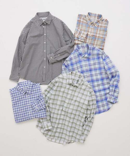 THOMAS MASON（トーマス メイソン）の「THOMAS MASON / トーマスメイソン ファット レギュラー シャツ（シャツ/ブラウス・メンズ・ブルー系その他/ネイビー/ベージュ系その他/ライトグレー/ブラック・LARGE/MEDIUM/SMALL）」の6枚目の写真