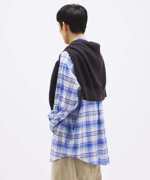 THOMAS MASON（トーマス メイソン）の「THOMAS MASON / トーマスメイソン ファット レギュラー シャツ（シャツ/ブラウス・メンズ・ブルー系その他/ネイビー/ベージュ系その他/ライトグレー/ブラック・LARGE/MEDIUM/SMALL）」の11枚目の写真