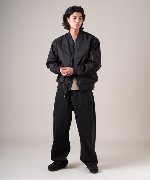 Levi's(リーバイス)の「Levi's/リーバイス MA-1 ボンバージャケット(MA-1・メンズ・ブラック・XL/L/M/S)」の12枚目の写真