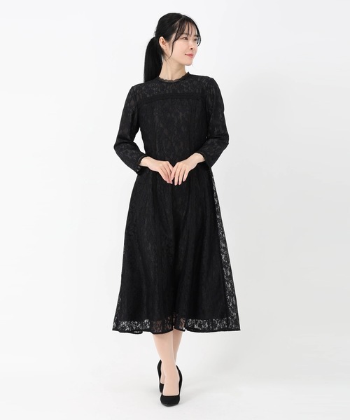 STRAWBERRY-FIELDS(ストロベリーフィールズ)の「キャシーレース_コードレースワンピース(ワンピース・レディース・ブルー系その他/ブラック・2)」の1枚目の写真