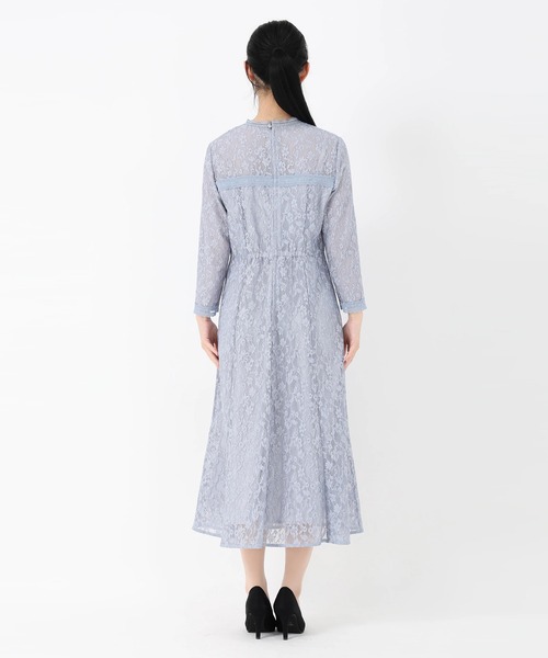 STRAWBERRY-FIELDS(ストロベリーフィールズ)の「キャシーレース_コードレースワンピース(ワンピース・レディース・ブルー系その他/ブラック・2)」の5枚目の写真