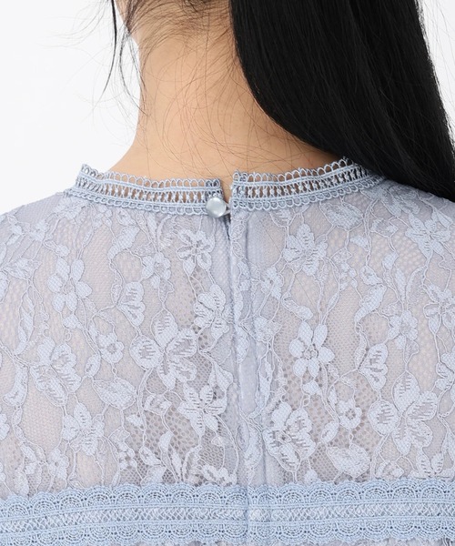 STRAWBERRY-FIELDS(ストロベリーフィールズ)の「キャシーレース_コードレースワンピース(ワンピース・レディース・ブルー系その他/ブラック・2)」の7枚目の写真