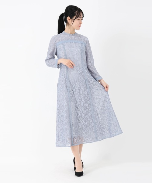 STRAWBERRY-FIELDS(ストロベリーフィールズ)の「キャシーレース_コードレースワンピース(ワンピース・レディース・ブルー系その他/ブラック・2)」の11枚目の写真