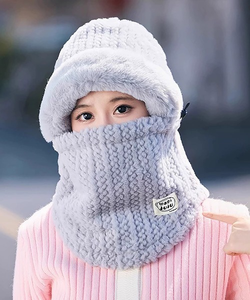 セール】防寒温かボア バラクラバ/帽子（ニットキャップ/ビーニー