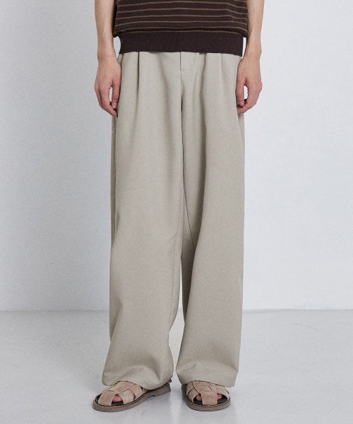 KIIMUIR（キミュア）の「サマーセミワイドスラックス_ベージュ（スラックス・メンズ・ベージュ・MEDIUM/LARGE/X-LARGE）」の6枚目の写真