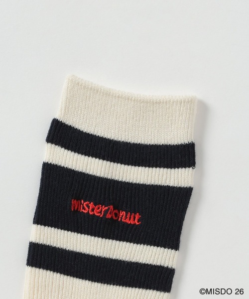 LEPSIM（レプシィム）の「【Mister Donut】ラインソックス　627329（ソックス/靴下・レディース・ブラック/ネイビー/ブラウン・ONE SIZE）」の6枚目の写真