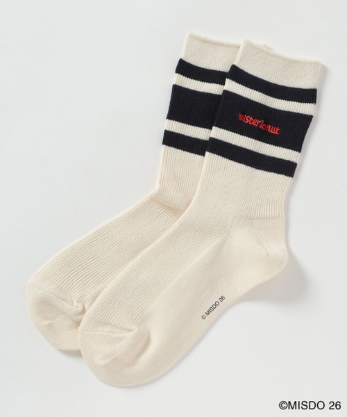 LEPSIM（レプシィム）の「【Mister Donut】ラインソックス　627329（ソックス/靴下・レディース・ブラック/ネイビー/ブラウン・ONE SIZE）」の5枚目の写真