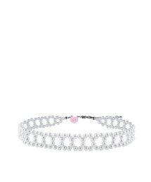 ITZAVIBE（イッザバイブ）の「[i-ac21-007]チェーンホワイトパールチョーカー（ネックレス）」