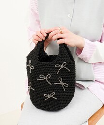 NOLLEY’S | ビジューリボンコード編みトートバッグ(トートバッグ)